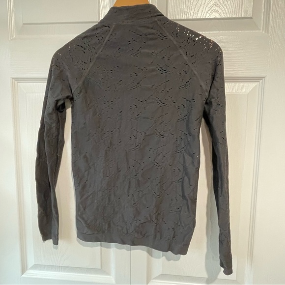 Fabletics Gray Women's jacket Cardigan Lucianna seamless pointella Jacket small - Picture 4 of 11